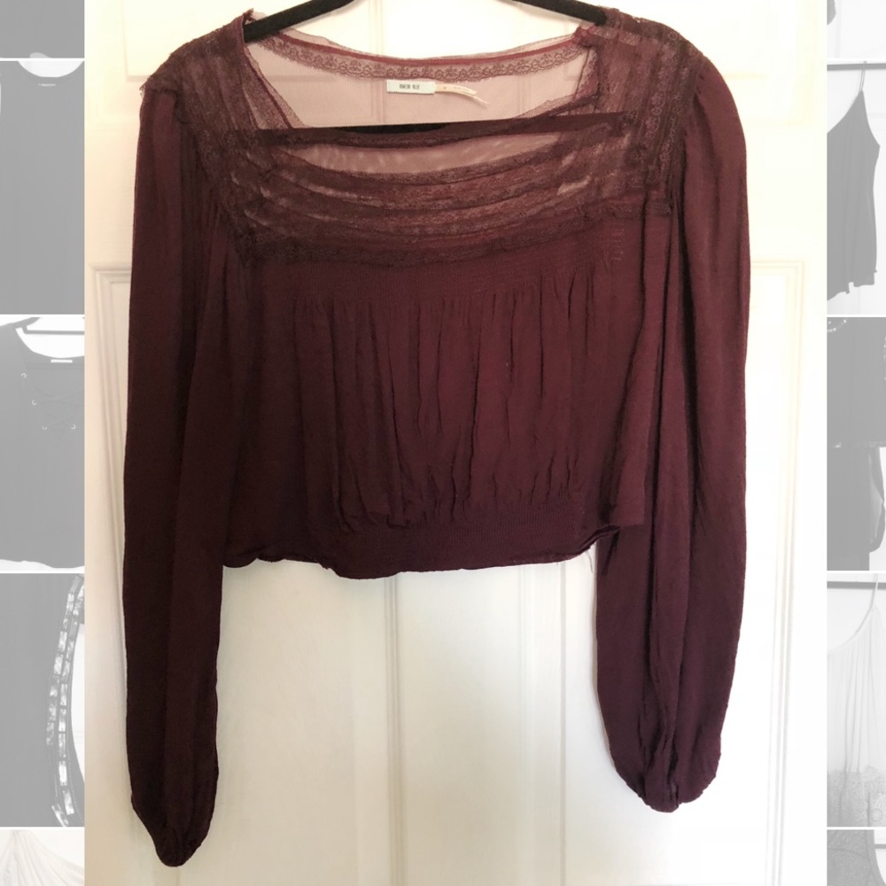 Urban Outfitters Burgundy Blouse
